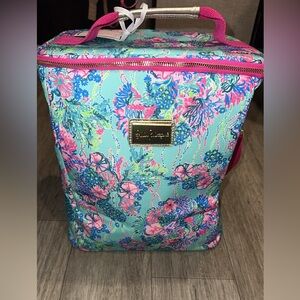 Lilly Pulitzer Vibrant Floral Backpack - Blue and Pink